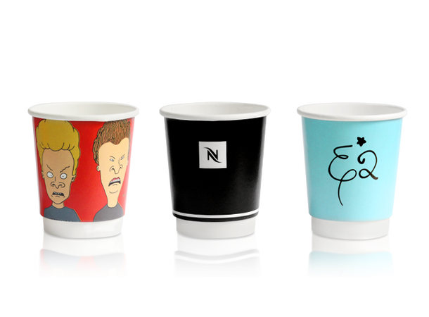 Cupprint Hotcup med 4 farge trykk 200 ml (8oz) 3000 stk 